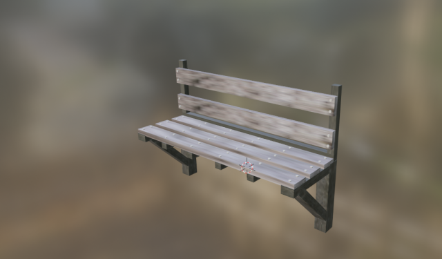 Bench 3D 모델 .c4d .max .obj .3ds .fbx .stl .blend 