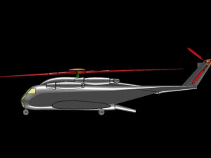Sikorsky CH-53 Super Heavy Lift Helicopter 3D Модель