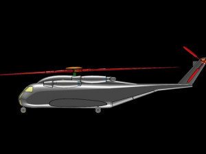 Sikorsky CH-53 Super Heavy Lift Helicopter 3D Модель