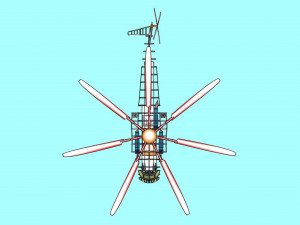 Sikorsky CH-53 Super Heavy Lift Helicopter 3D Модель