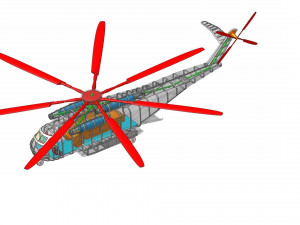 Sikorsky CH-53 Super Heavy Lift Helicopter 3D Модель