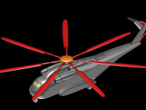 Sikorsky CH-53 Super Heavy Lift Helicopter 3D Модель
