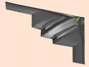 B-2 Stealth Bomber Assembly Model 3D Model