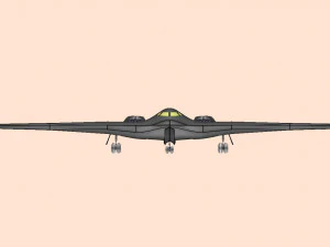 B-2 Stealth Bomber Assembly Model 3D Model