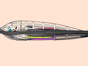 B-2 Stealth Bomber Assembly Model 3D Model