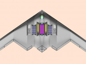 B-2 Stealth Bomber Assembly Model 3D Модель