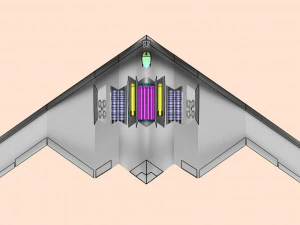 B-2 Stealth Bomber Assembly Model 3D Model