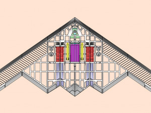 B-2 Stealth Bomber Assembly Model 3D Модель