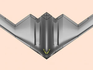 B-2 Stealth Bomber Assembly Model 3D Model