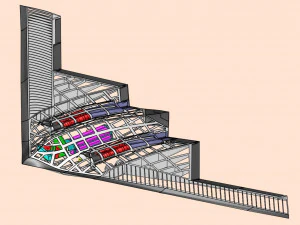 Modello di assemblaggio del bombardiere stealth B-2 Modello 3D
