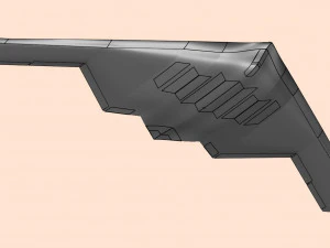 B-2 Stealth Bomber Assembly Model 3D Model