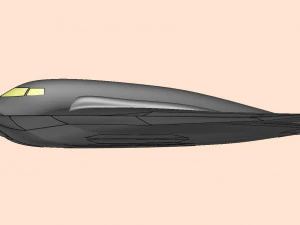B-2 Stealth Bomber Assembly Model 3D Model