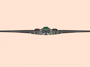 B-2 Stealth Bomber Assembly Model 3D Модель