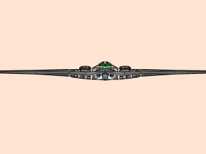 B-2 Stealth Bomber Assembly Model 3D Model