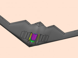 B-2 Stealth Bomber Assembly Model 3D Модель