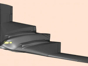 B-2 Stealth Bomber Assembly Model 3D Model