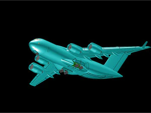 C-17 Solid Assembly Model 3D Model