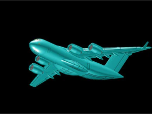 C-17 Solid Assembly Model 3D Model