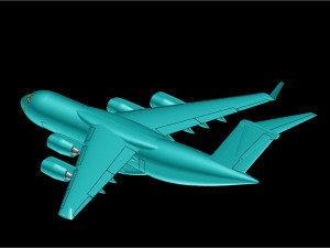 C-17 Solid Assembly Model 3D मॉडल