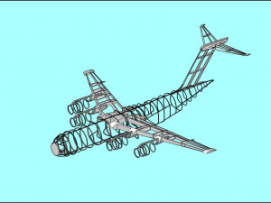 C-17 Solid Assembly Model 3D मॉडल