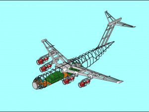 C-17 Solid Assembly Model 3D Model