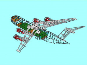 C-17 Solid Assembly Model 3D मॉडल