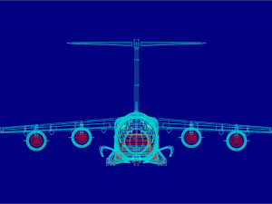 C-17 Solid Assembly Model 3D मॉडल