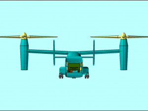 V-22 Osprey Solid Assembly Model 3D Model