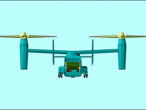 V-22 Osprey Solid Assembly Model 3D Model