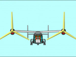 V-22 Osprey Solid Assembly Model 3D Model