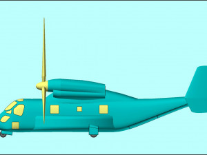 V-22 Osprey Solid Assembly Model 3D Model