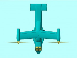 V-22 Osprey Solid Assembly Model 3D Model