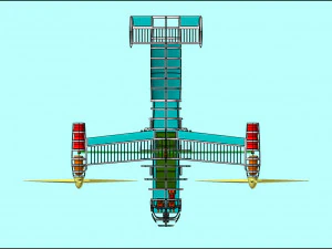 V-22 Osprey Solid Assembly Model 3D Model
