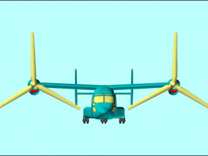 V-22 Osprey Solid Assembly Model 3D Model