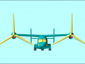 V-22 Osprey Solid Assembly Model 3D Model