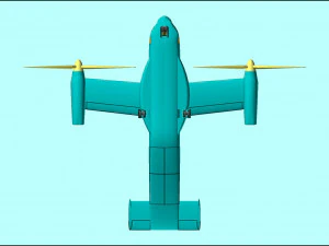 V-22 Osprey Solid Assembly Model 3D Model