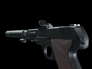 Yazarlar tabanca 3D Model