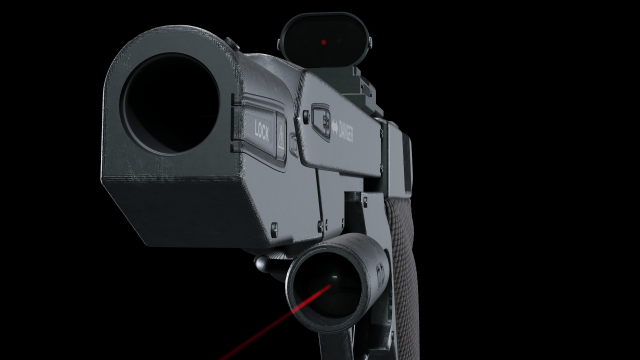 Authors pistol 3D Модель .c4d .max .obj .3ds .fbx .stl .blend 
