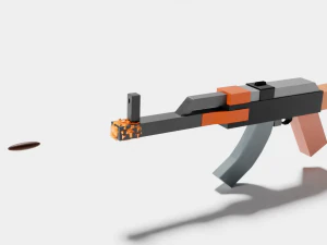 Modelo AKM de baja poli Modelo 3D