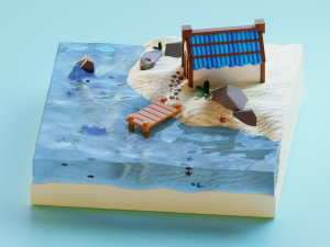 Nice Island 3D Model