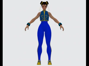 Чун Ли 3D Модель