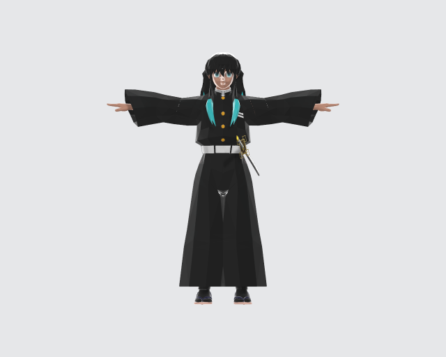 Muichiro tokito mist hashira 3D 모델 .c4d .max .obj .3ds .fbx .stl .blend 