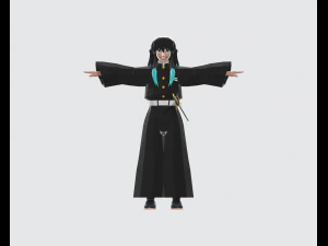 Муичиро Токито Мист Хашира 3D Модель