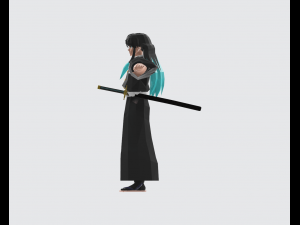 Muichiro tokito mist hashira 3D 모델
