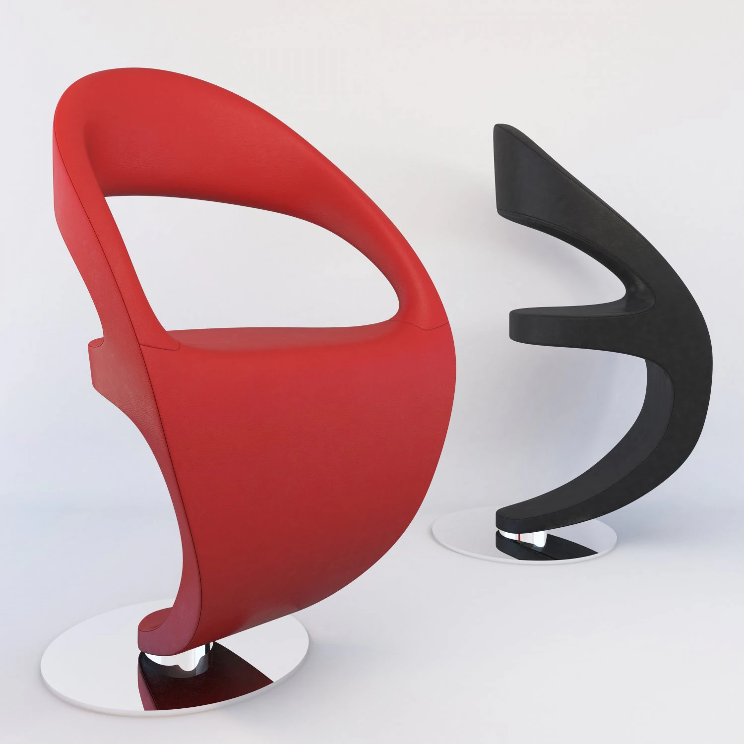 Modern chair 3D Model .c4d .max .obj .3ds .fbx .stl .blend 
