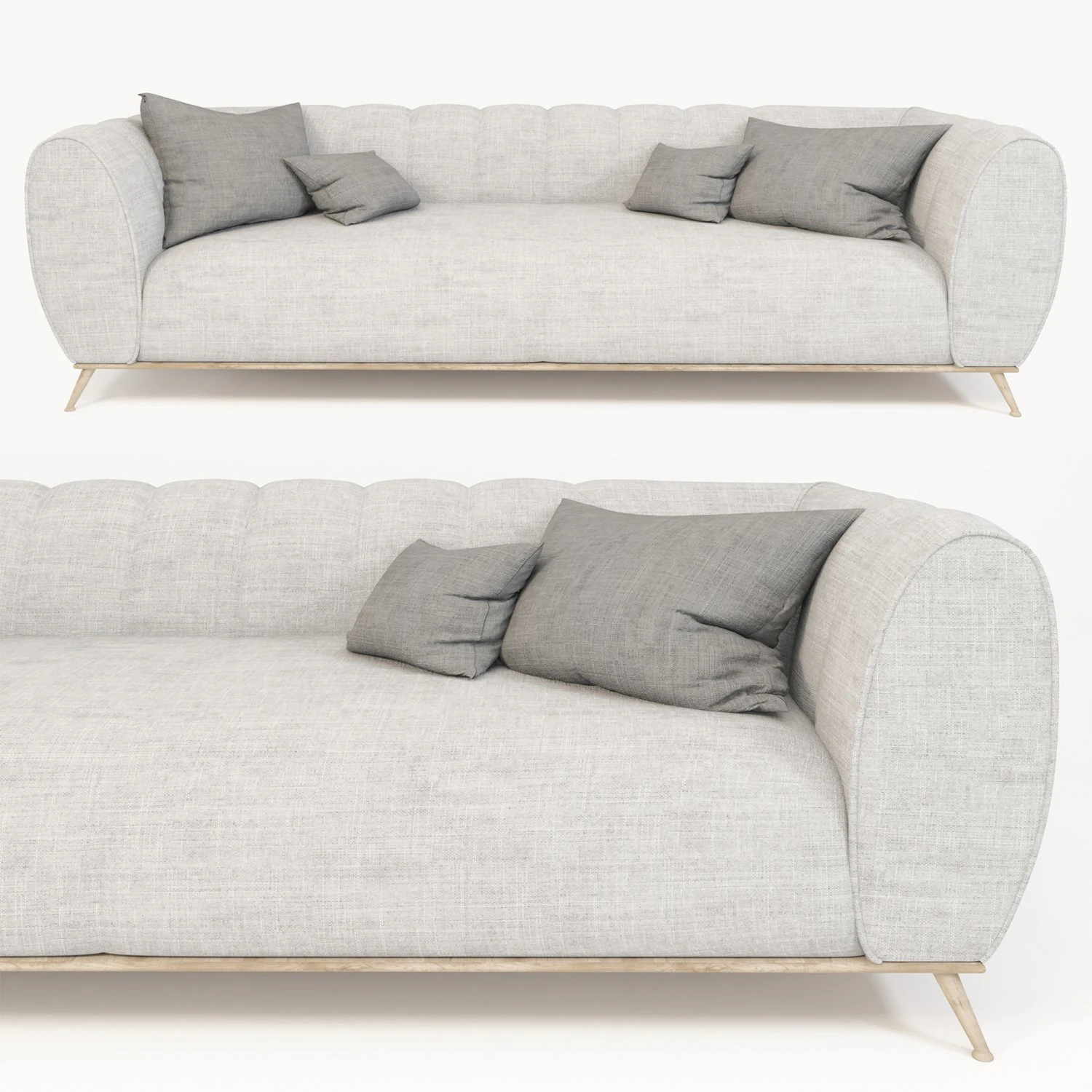 Sofa 3D Model .c4d .max .obj .3ds .fbx .stl .blend 