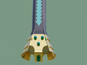 Fantasy Sword Game Ready PBR Unity UE Arnold V-Ray Textures Included Model 3D