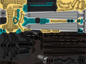 Fantasy Sword Game Ready PBR Unity UE Arnold V-Ray Textures Included Model 3D