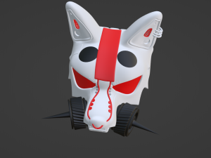 Mask of kitsune 3Dモデル