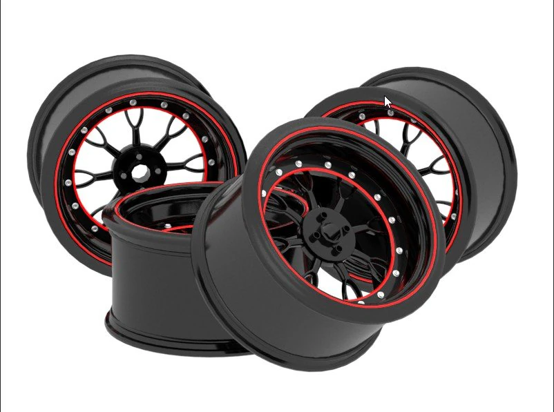 Car rims 3D Model .c4d .max .obj .3ds .fbx .stl .blend 